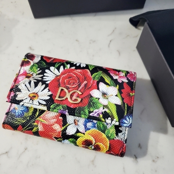 Dolce & Gabbana Handbags - Dolce & Gabbana French Flap Floral Wallet